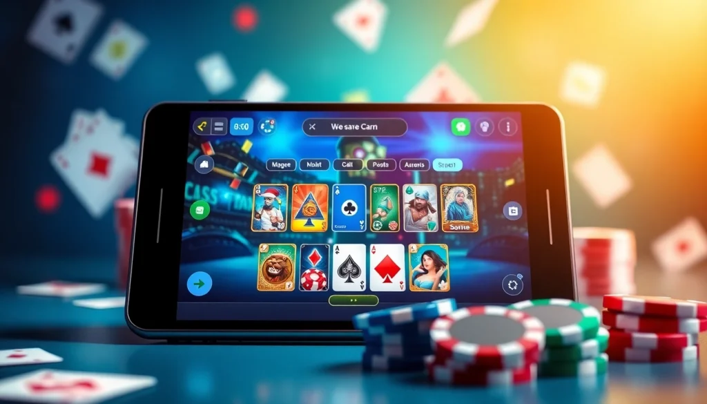 Engage with https://awin68.cloud/ showcasing a vibrant gaming interface for card games.